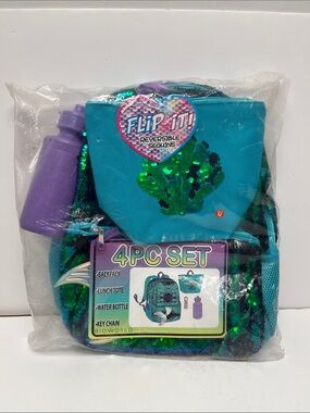 Bioworld Mermaid 4 Piece Backpack Set